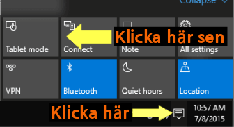 byt från surfplatteläge